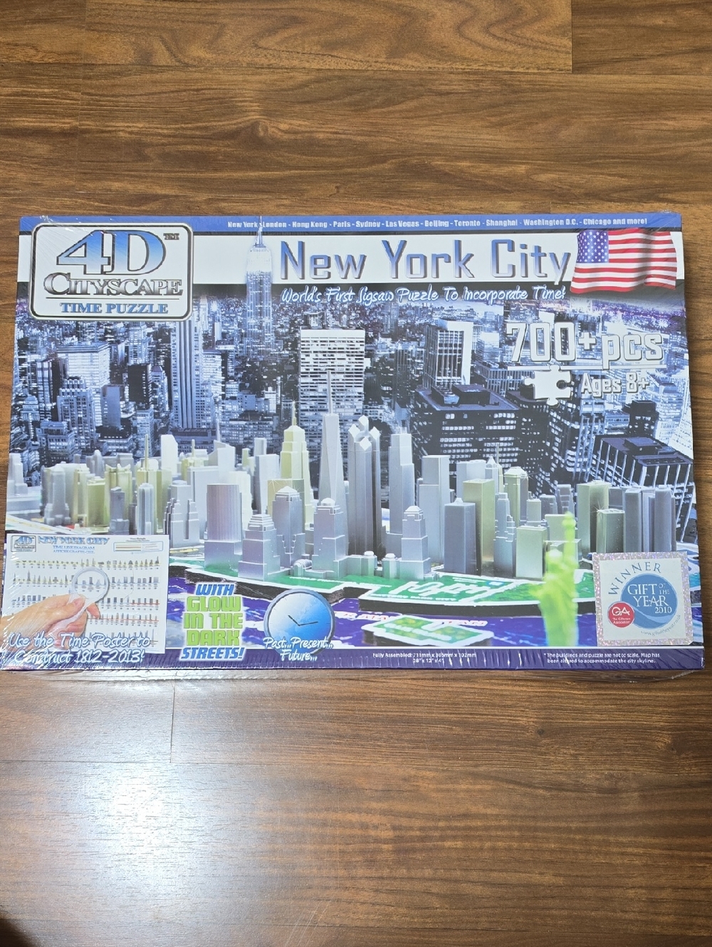 4D Cityscape Time Puzzle - New York City - 700 Pieces - NEW